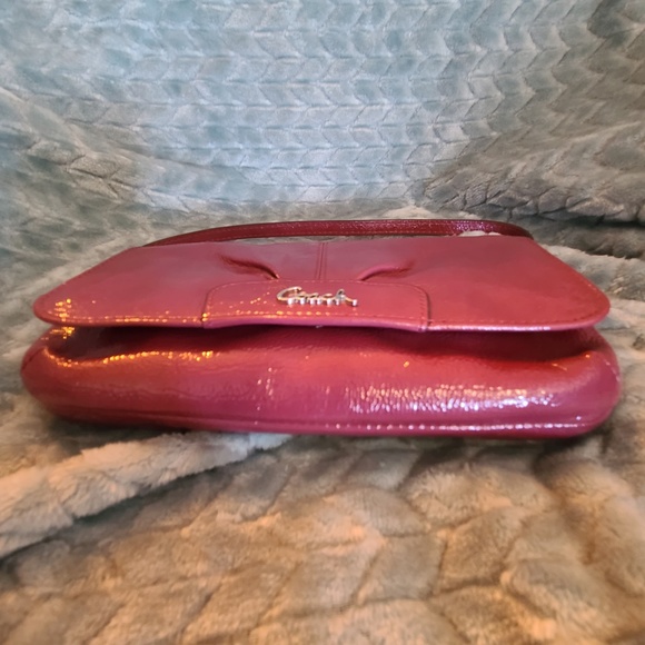 Coach Fuchsia Patent Leather Clutch EUC SOLD - Picture 7 of 13